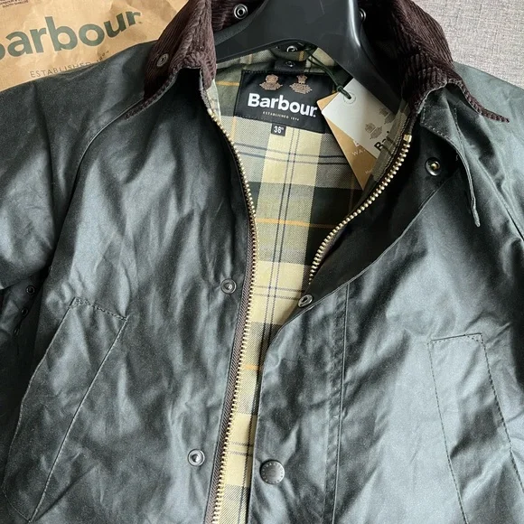 Barbour Bedale SL (slim UK version) 36 Sage